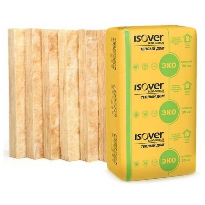 Утеплитель Isover Изовер Тёплый Дом Плита 50х610х1170 в Мге